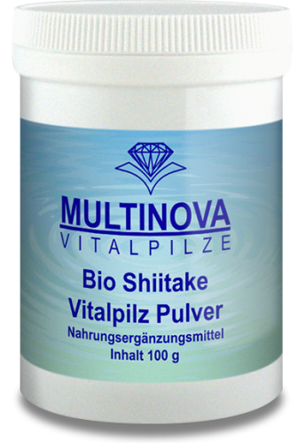 Multinova Shiitake Bio Pulver 100 gr.